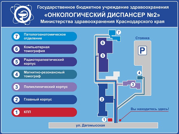 Схема территории диспансера